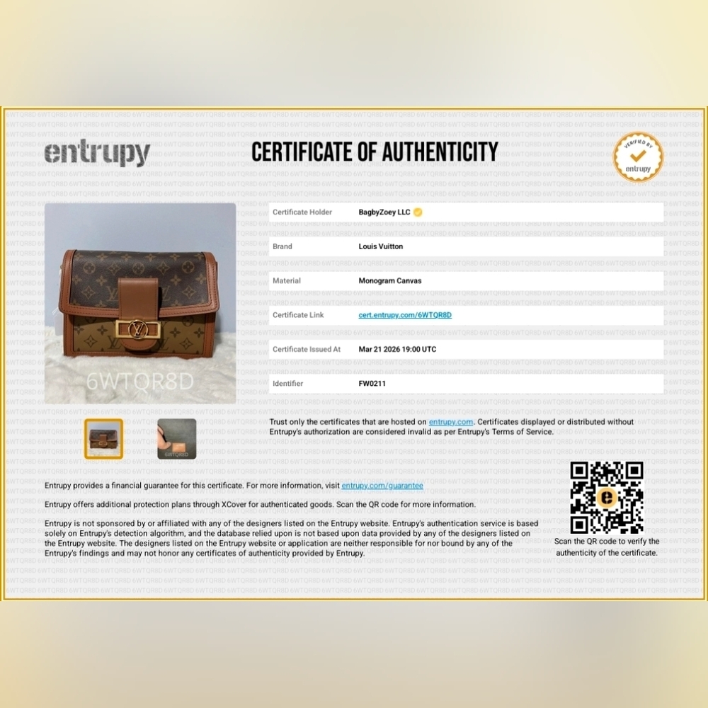 CF13 💟 Louis Vuitton Reverse Monogram Dauphine MM - image 2